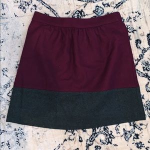 J. CREW High-Waist Wool Skirt